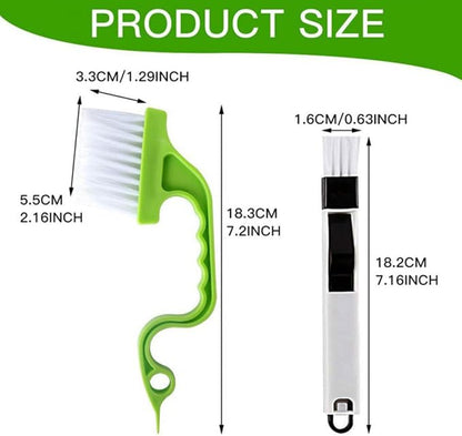 Yardwe 8Pcs Window Slot Cleaning Brush Set, Wet and Dry Groove Scrubber - Image 2