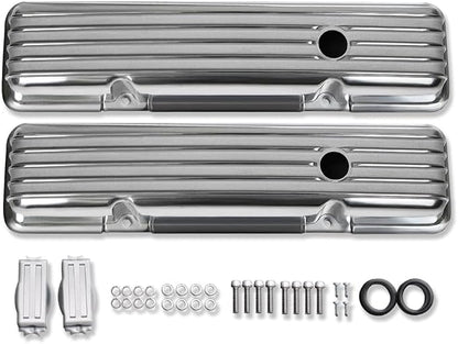 Tall Valve Covers For SBC 283 305 327 350 400 1958-1986 and 12" Oval Air - Image 2
