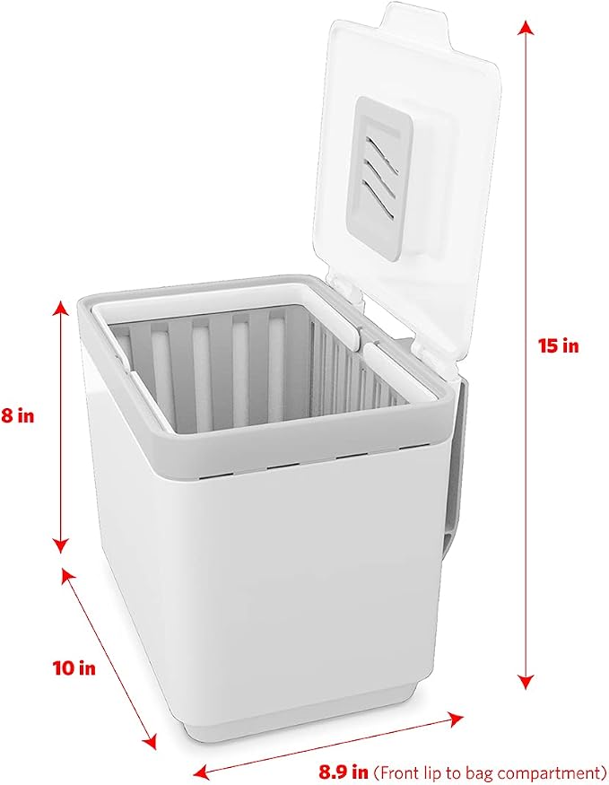 Glad Compost Bin for Kitchen, 1.5 Gallon | Plastic Container - Image 6