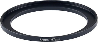 58mm Lens to 67mm Camera Lens Adapter 58mm to 67mm Step Up Ring Adapter Ring - Image 2