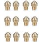 12Pcs CR-10S Pro Nozzles 0.4mm, M6 CR-10S Pro 3D Printer Nozzles, CR-10S Pro by TIEXYE
