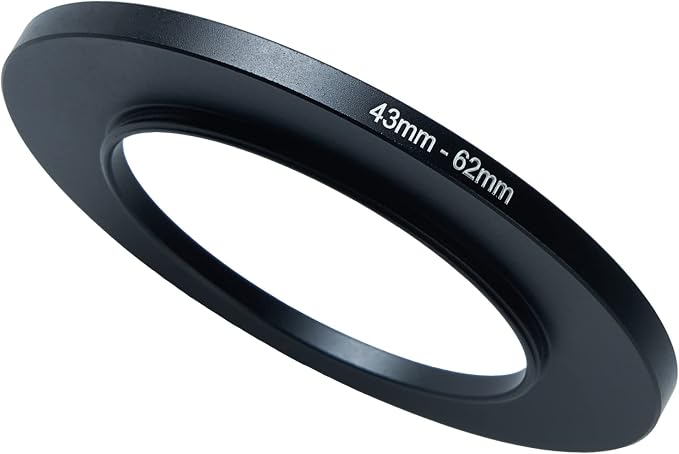 43mm to 62mm Step-Up Ring Filter Adapter by BETUYESS