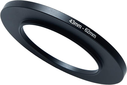 43mm to 62mm Step-Up Ring Filter Adapter by BETUYESS