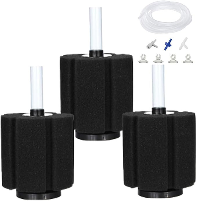 Bio Sponge Filter for Betta Fry Aquarium Fish Tank Up to 60 Gallon Each by Aquapapa