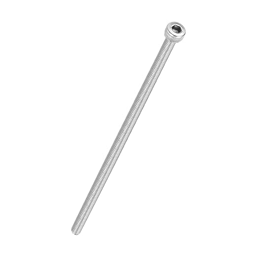 Kozelo 4pcs Socket Head Cap Screws - [M4-0.7 x 170mm] 304 Stainless Steel Allen Socket Drive for Electrical Motor 3D Printing Fan Engine Replacement Use, Silver