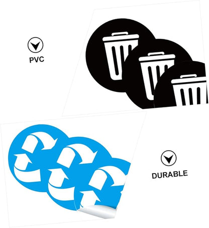 DECHOUS Reminding Waste Sorting Habits 6 Adhesive PVC Stickers - Image 6
