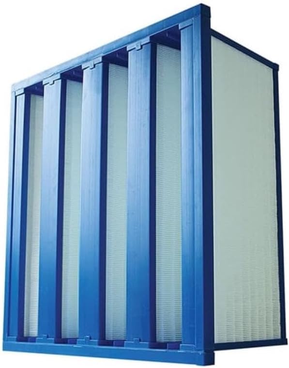 Mini Pleat Rigid Microglass V-Bank Air Filter 24x24x12 – MERV 15 ASHRAE 52.2 by AccuraFil