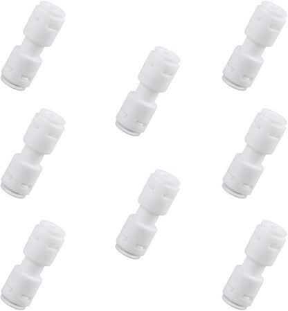 Push to Connect Fittings for Reverse Osmosis Water Filter 1/4" Equal Straight by ESHIONG