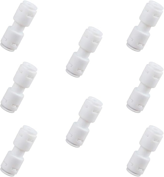 Push to Connect Fittings for Reverse Osmosis Water Filter 1/4" Equal Straight by ESHIONG