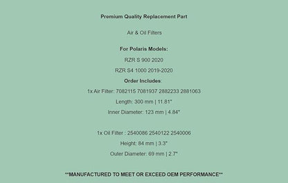 Generic Replacement Air & Oil Filters - Image 7