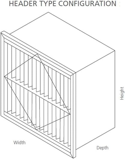 RIGID-PACK 24x20x12 Rigid Box Air Filter – MERV 14/95% ASHRAE HVAC Filter – - Image 6
