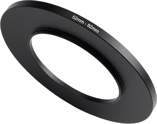 52mm to 82mm Step-Up Ring Filter Adapter, Metal Ring Step-Up Rings Adapter by BETUYESS
