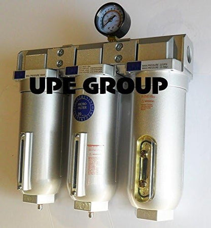 HEAVY DUTY INDUSTRIAL 3 STAGE COMPRESSED AIR CLEANER MOISTURE TRAP, COALESCING - Image 3