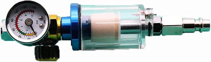 M5RU Sand Blaster Gun Kit Spray Gun Air Regulator Gauge+in-line Water Trap by Unknown