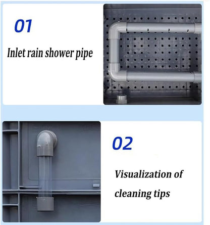 GRRICEPL Fish Tank Filter Box, Waterfall Bio-Filtration Aquarium, Turtle Tank - Image 4