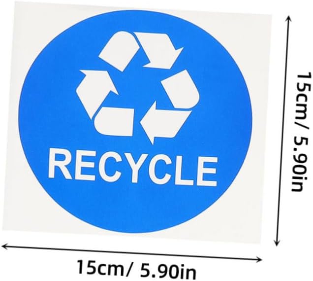 DOITOOL 8pcs Waterproof Trash Can Stickers - Image 2