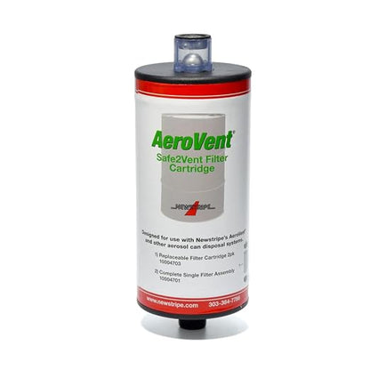 AeroVent Safe2Vent Single Filter Assembly | Fits Single-Can Systems | Reusable - Image 2