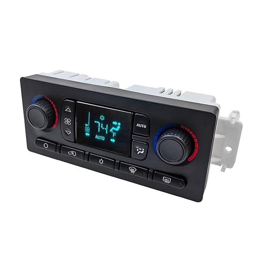 A/C Heater Climate Control Module Panel Switch | Fit for Chevy Silverado Suburban Tahoe Trailblazer Avalanche GMC Sierra Yukon Envoy Cadillac Escalade Buick Rainier Hummer H2 | OE 599-211XD 15832311