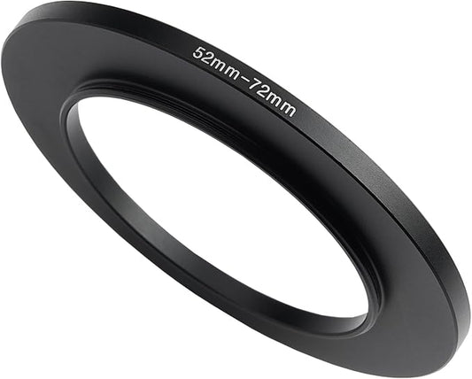 52mm to 72mm Step-Up Ring Filter Adapter, Metal Ring Step-Up Rings Adapter by BETUYESS