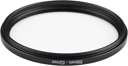 58mm to 52mm Step-Down Ring Filter Adapter, Metal Ring Step-Down Rings Adapter - Image 3