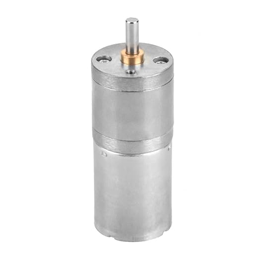 25mm DC 12V 25GA-370 Metal Gear Motor for Electronic Locks Robots Electric Curtains Low Speed High Quiet Construction Pure Copper Coil