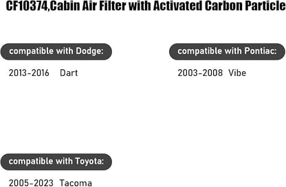 CF10374, Cabin Air Filter with activated carbon particle - Image 5