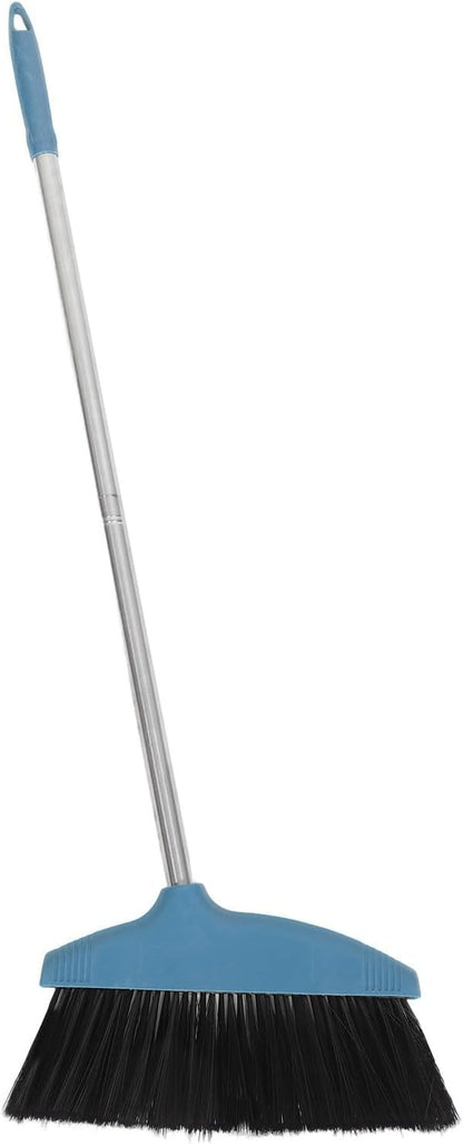 BESPORTBLE Soft Bristle Broom Dustpan Set Blue Floor Sweeping Broom Non-Stick by BESPORTBLE