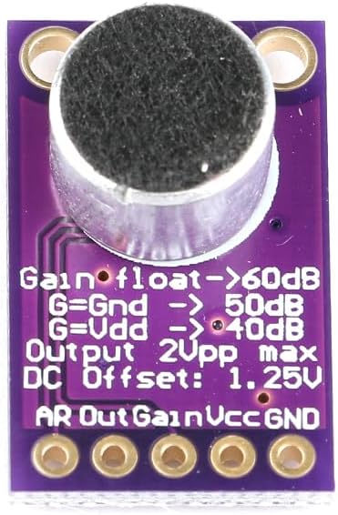 EC Buying 3Pcs MAX9814 Microphone Amplifier Module Electret Microphone Amplifier Module MIC Microphone Sound Amplification Microphone Head Sensor Auto Gain Control Release Ratio Low THD for Arduino