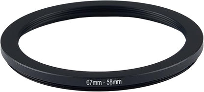 67mm Lens to 58mm Camera Lens Adapter 67mm to 58mm Step Down Ring Adapter Ring - Image 2
