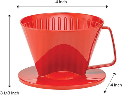 Fino Pour-Over Coffee Brewing Filter Cone, Number 1-Size, Brews 1 to 2-Servings - Image 3