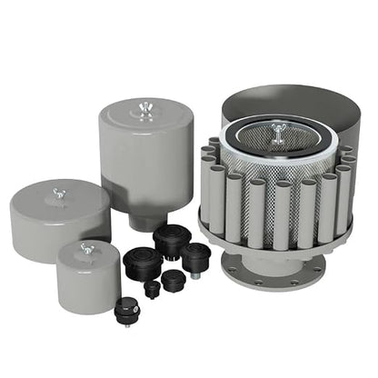 Solberg FS-19P-125™ Inlet Compressor Air Filter Silencer, 1-1/4" MPT Outlet - Image 3