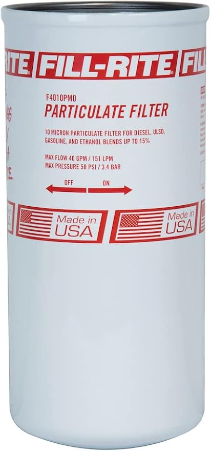 Fill-Rite F4010PM0 1" 40 GPM 10 Micron Particulate Spin-On Fuel Filter by Fill-Rite