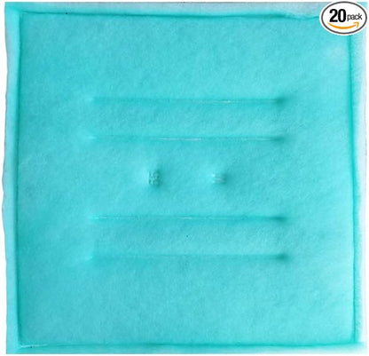 Hiton Paint Spray Booth Tacky Intake Filter Pad 20" x 20", Series 55 by HITON