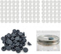 100PCS Self Healing Injection Ports and 120PCS Synthetic Filter Stickers by NRAMOOS