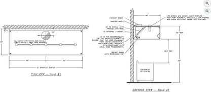 Commercial Kitchen Restaurant Duty Exhaust Hood, Wall Canopy Stainless Steel - Image 3
