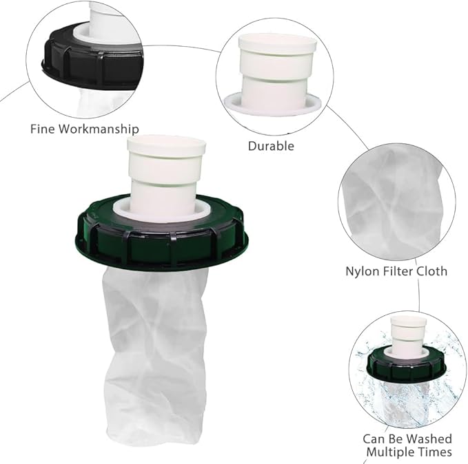 samou IBC Lid Filter 165 mm Straight Ton Barrel Cover - Image 3