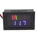 Battery Charge Level Indicator Universal Car Battery Capacity Meter Tester Checker 12V-60V Blue Car Tester Motorcycle Checker Capacity Meter