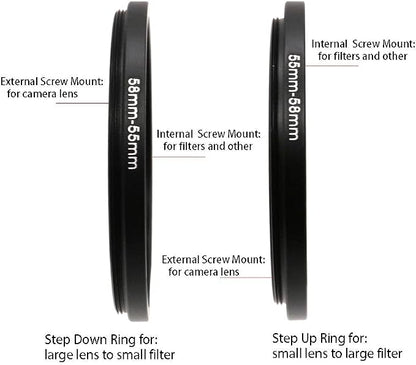 95 to 77mm Metal Step Rings, 95mm to 77mm Step Down Ring Filter Ring Adapter - Image 7