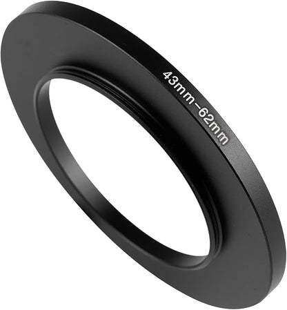 43-62mm Metal Step-Up Ring Adapter Compatible by Unknown
