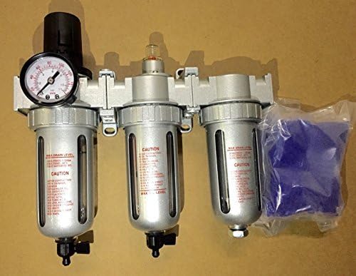 3/8" COMPRESSED AIR FILTER REGULATOR / DESICCANT DRYER GOOD by Unknown