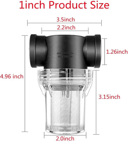 Sediment Filter Pressure Washer Filter Stainless Steel Filter 40Mesh Screen - Image 2