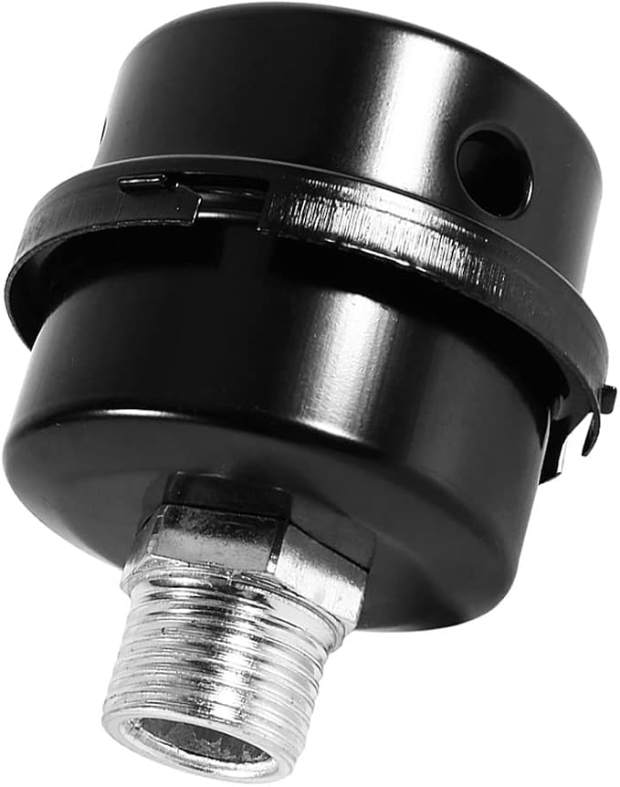 3/8" Male Thread Diameter Air Compressor Silencer & Filter, Metal Air by Unknown
