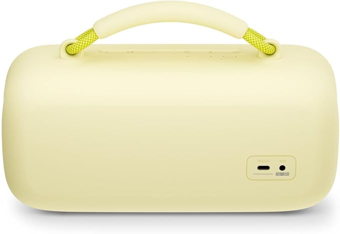 Bose SoundLink Max Bluetooth Speaker - Portable Wireless Party Speaker, IP67 Waterproof, Rope Handle, Up to 20 Hours of Playtime, USB-C, Built-in 3.5mm AUX Input, Citrus Yellow - Limited Edition Color