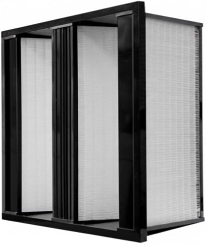 Synthetic Mini Pleat Rigid V-Bank Air Filter 24x20x12 – MERV 15 ASHRAE 52.2 - Image 5