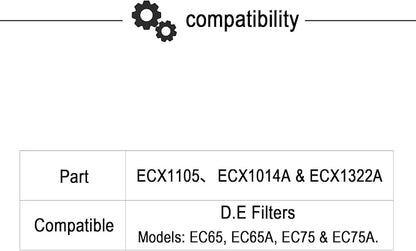 Generic Pool Filter Diaphragm Gasket ECX1105, Shaft kit ECX1014A and - Image 2