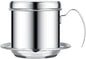 Stainless Steel 304 Vietnamese Coffee Filter Cup Drip Pot Simple And Portable by Unknown