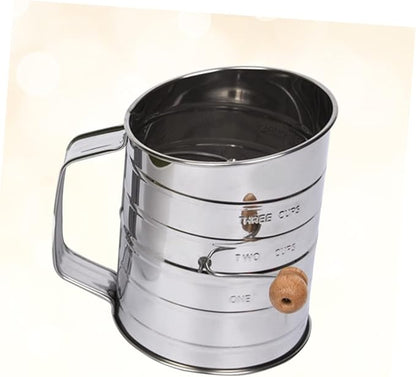 Sifting Strainer Fine Mesh Screen Stainless Steel Powdered Sugar Net - Image 5