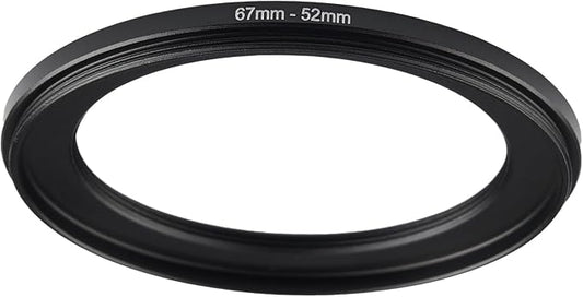 67mm to 52mm Step-up Adapter Rings Filter Adapter Black Metal Step Down Filter by Unknown