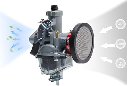 Carburetor Carb 40mm Velocity Stack Air Filter Cleaner Modified Trumpet - Image 3