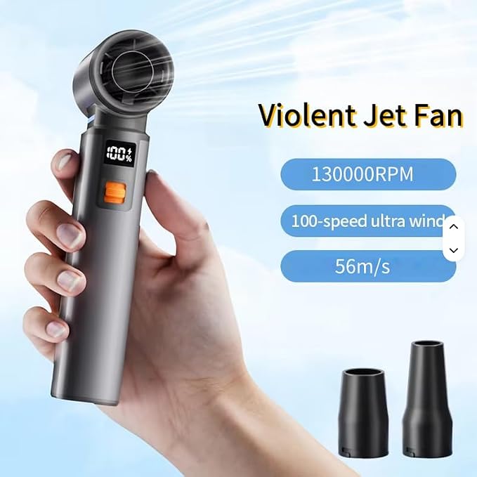 joic 130, 000 RPM Powerful 100 Speed Portable Fan, High Speed Turbo Air - Image 6